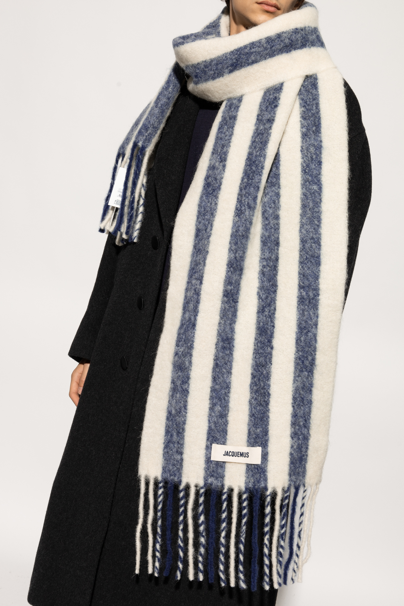 Navy blue Scarf with logo Jacquemus - Vitkac France